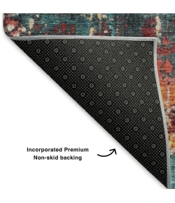 Addison Mayfield Teal AMF1866 - 8ft. Round Rug