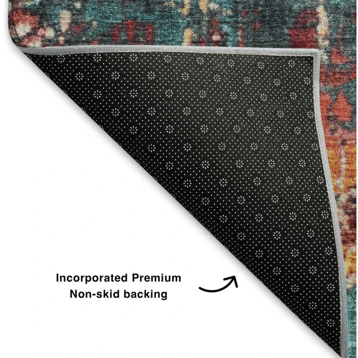 Addison Mayfield Teal AMF1866 5ft. x 7ft. 6in. Rect. Rug