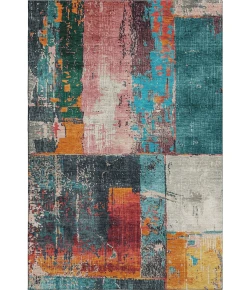Addison Mayfield Teal AMF1866 - 8ft. Round Rug