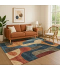 Addison Mayfield Blue AMF1867 8ft. x 10ft. Rect. Rug