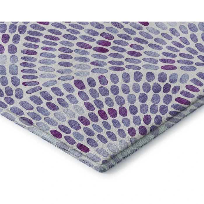 Addison Mayfield Purple AMF186 - 8ft. Round Rug