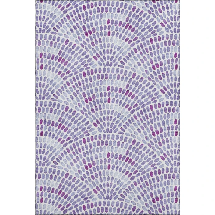 Addison Mayfield Purple AMF186 - 8ft. Round Rug