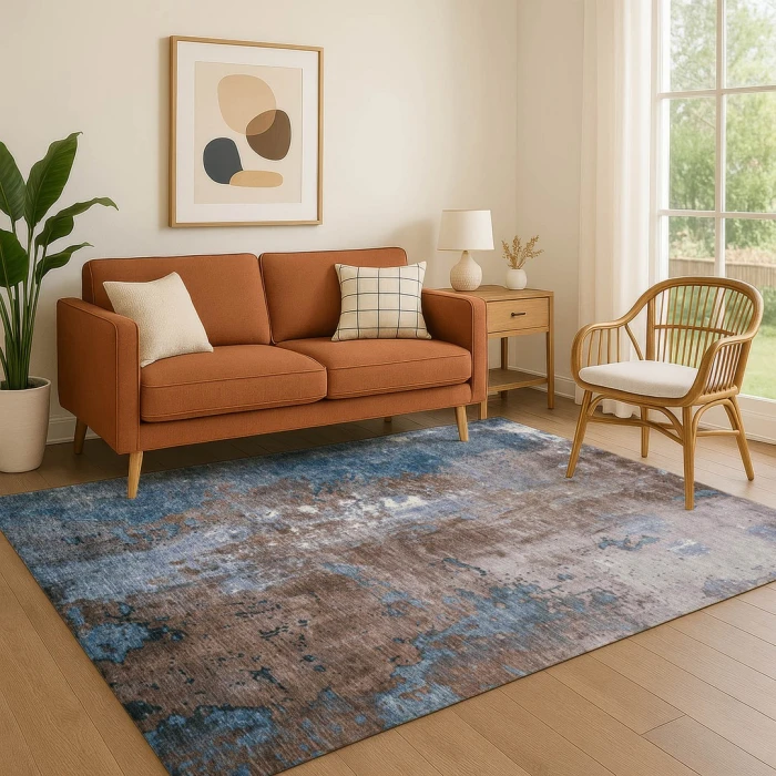 Addison Mayfield Brown AMF1870 - 8ft. Round Rug