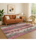 Addison Mayfield Pink AMF1871 - 8ft. Round Rug