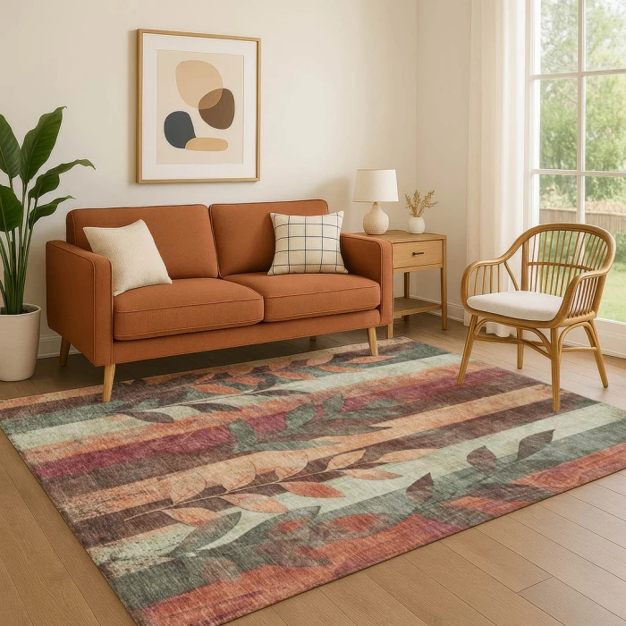 Addison Mayfield Orange AMF1871 2ft. 3in. x 7ft. 6in. Rect. Rug