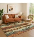 Addison Mayfield Gold AMF1871 - 8ft. Round Rug
