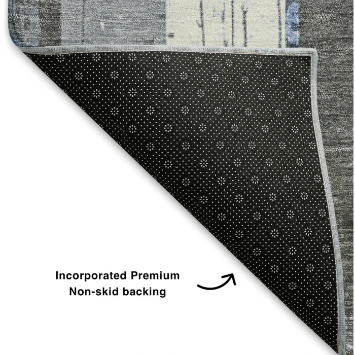 Addison Mayfield Blue AMF1872 - 8ft. Round Rug