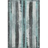 Addison Mayfield Teal AMF1872 - 8ft. Round Rug
