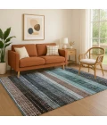 Addison Mayfield Teal AMF1873 - 8ft. Round Rug