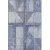 Addison Mayfield Blue AMF1876 - 8ft. Round Rug
