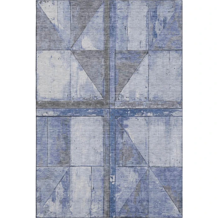Addison Mayfield Blue AMF1876 - 8ft. Round Rug