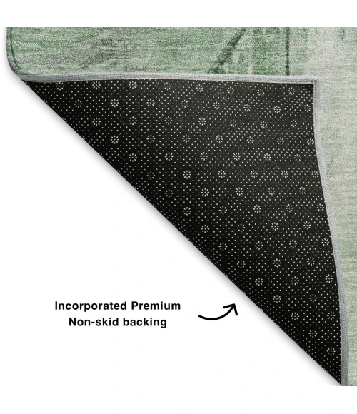Addison Mayfield Green AMF1876 - 8ft. Round Rug