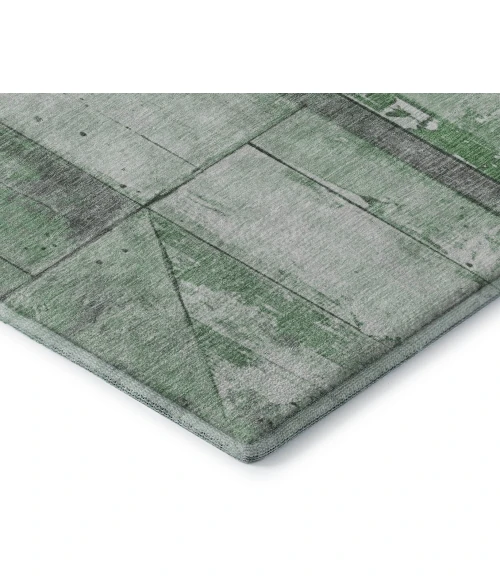 Addison Mayfield Green AMF1876 - 8ft. Round Rug