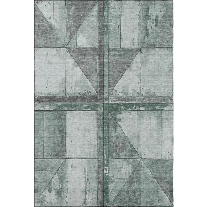 Addison Mayfield Green AMF1876 - 8ft. Round Rug