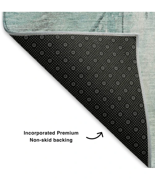 Addison Mayfield Teal AMF1876 - 8ft. Round Rug