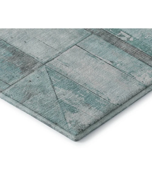 Addison Mayfield Teal AMF1876 - 8ft. Round Rug
