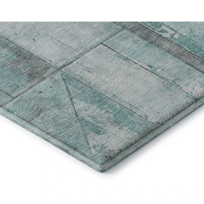 Addison Mayfield Teal AMF1876 - 8ft. Round Rug