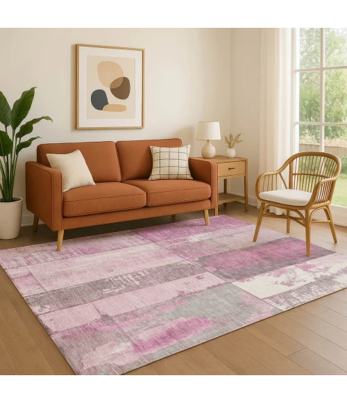 Addison Mayfield Pink AMF1877 2ft. 3in. x 7ft. 6in. Rect. Rug