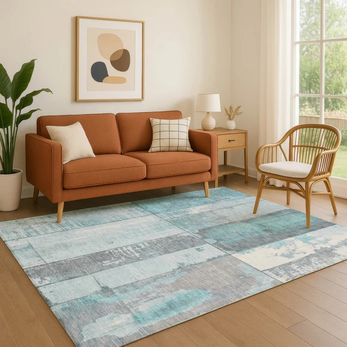 Addison Mayfield Teal AMF1877 2ft. 3in. x 7ft. 6in. Rect. Rug