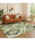Addison Mayfield Green AMF1878 - 8ft. Round Rug