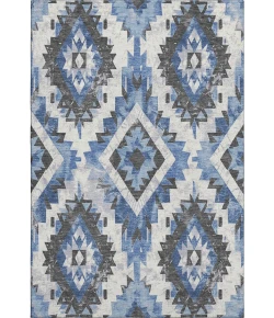 Addison Mayfield Blue AMF1878 - 8ft. Round Rug