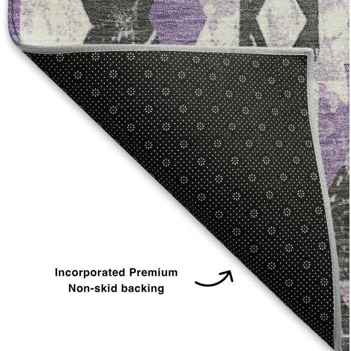 Addison Mayfield Purple AMF1878 5ft. x 7ft. 6in. Rect. Rug
