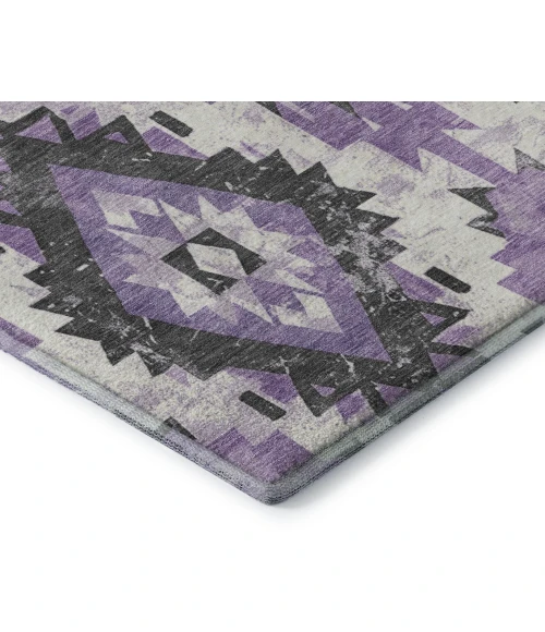 Addison Mayfield Purple AMF1878 - 8ft. Round Rug