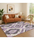 Addison Mayfield Purple AMF1878 - 8ft. Round Rug