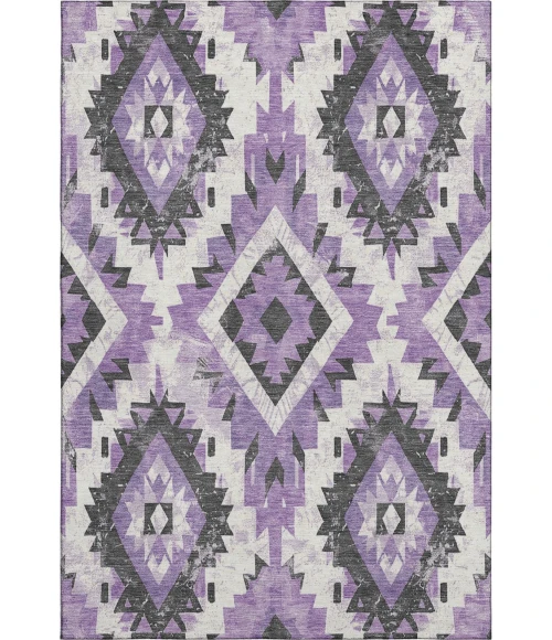 Addison Mayfield Purple AMF1878 - 8ft. Round Rug