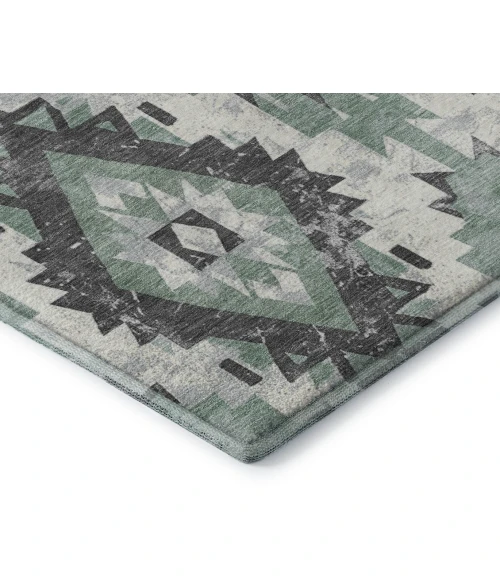 Addison Mayfield Blue AMF1878 - 8ft. Round Rug