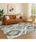 Addison Mayfield Blue AMF1878 - 8ft. Round Rug