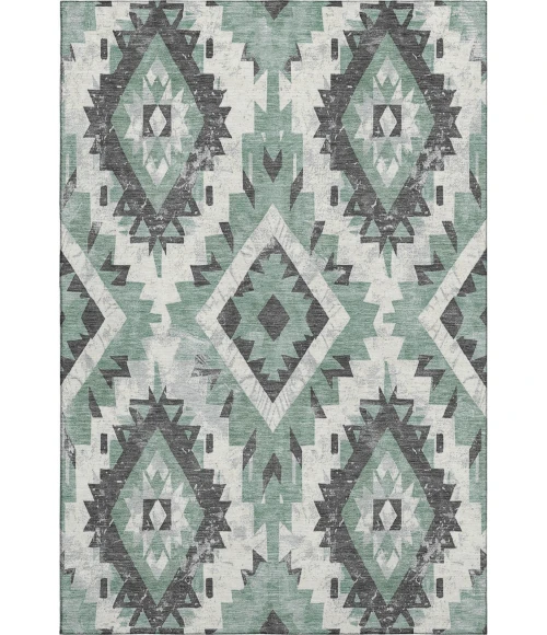Addison Mayfield Blue AMF1878 - 8ft. Round Rug