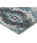 Addison Mayfield Teal AMF1878 - 8ft. Round Rug