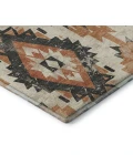 Addison Mayfield Orange AMF1878 - 8ft. Round Rug