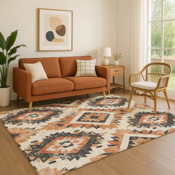 Addison Mayfield Orange AMF1878 5ft. x 7ft. 6in. Rect. Rug
