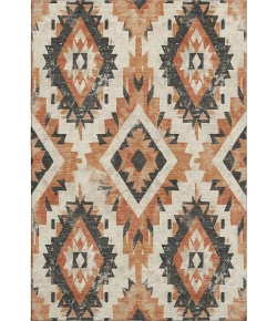 Addison Mayfield Orange AMF1878 - 8ft. Round Rug