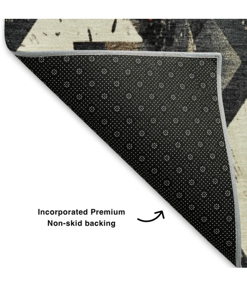 Addison Mayfield Black AMF1879 - 8ft. Round Rug