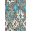 Addison Mayfield Teal AMF1879 8ft. x 10ft. Rect. Rug