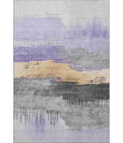 Addison Mayfield Purple AMF1880 - 8ft. Round Rug