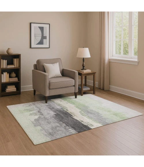 Addison Mayfield Green AMF1880 - 8ft. Round Rug