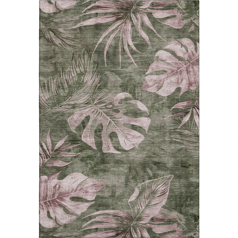 Addison Mayfield Green AMF1887 - 8ft. Round Rug