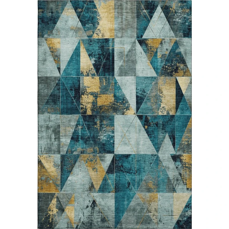 Addison Mayfield Teal AMF1888 - 8ft. Round Rug