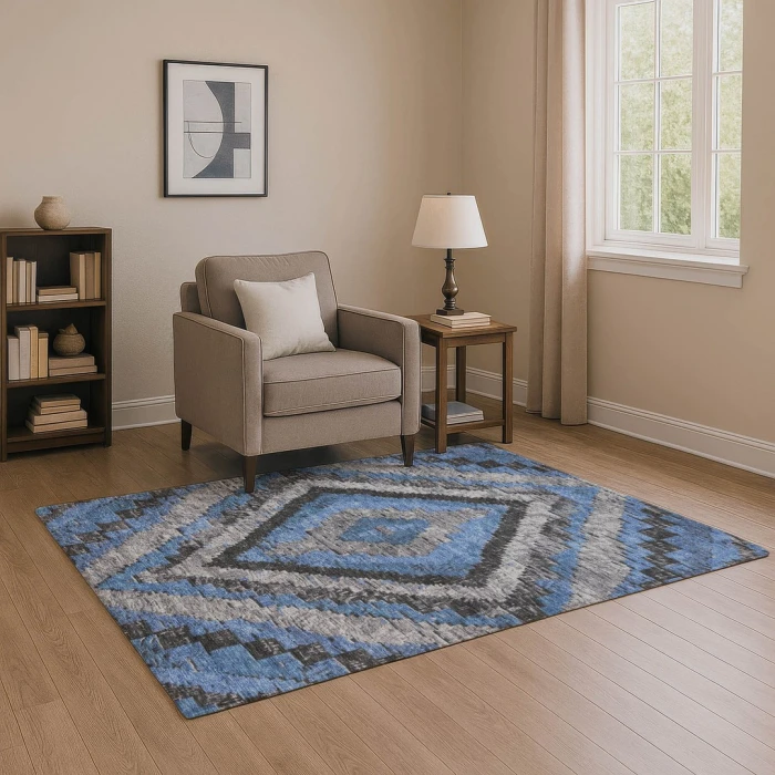 Addison Mayfield Blue AMF1890 2ft. 3in. x 7ft. 6in. Rect. Rug