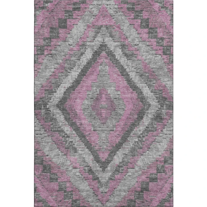 Addison Mayfield Pink AMF1890 - 8ft. Round Rug