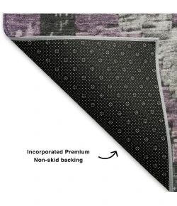 Addison Mayfield Purple AMF1890 - 8ft. Round Rug