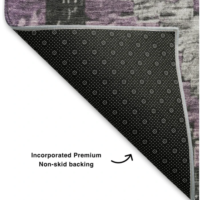 Addison Mayfield Purple AMF1890 - 8ft. Round Rug