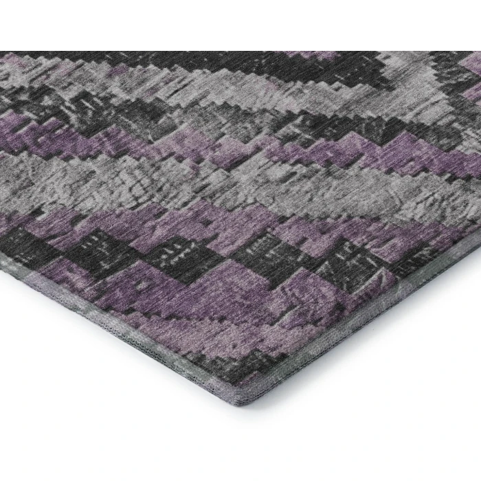 Addison Mayfield Purple AMF1890 - 8ft. Round Rug
