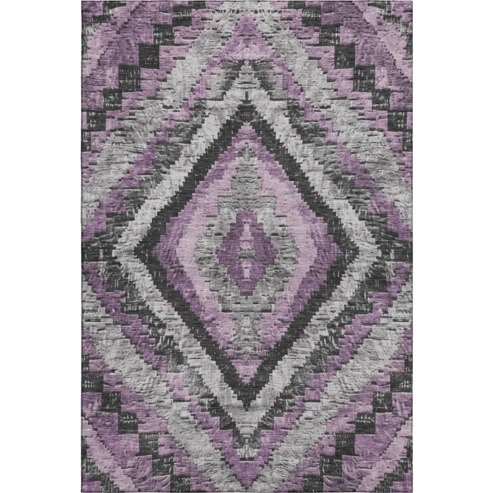 Addison Mayfield Purple AMF1890 - 8ft. Round Rug
