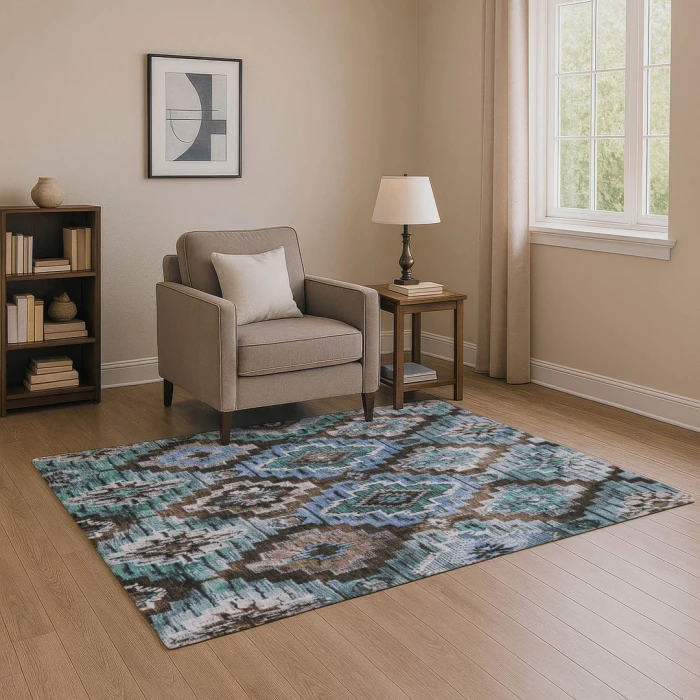 Addison Mayfield Brown AMF1891 - 8ft. Round Rug