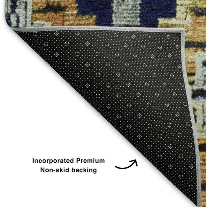 Addison Mayfield Blue AMF1891 - 8ft. Round Rug